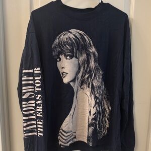 Taylor Swift The Eras Tour long sleeve navy t-shirt